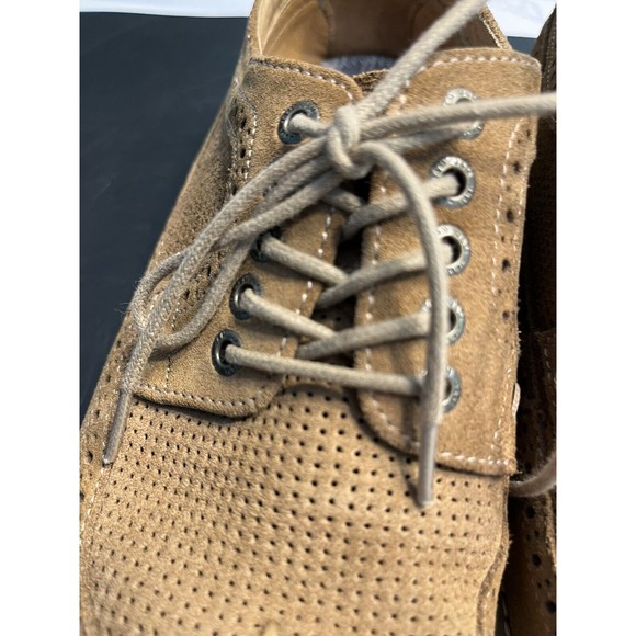 Johnston & Murphy Wingtip Dress Shoes Suede Brown Leather Lace Up Men’s 8M - Picture 16 of 16